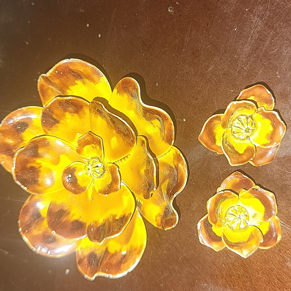 Vintage Pin and Earrings Set